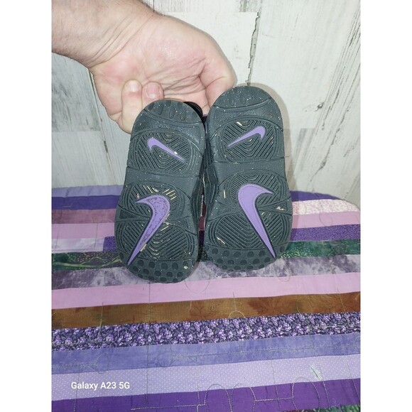 Youth Boys Size 7C Nike Air More Uptempo 96  Action Grape DX5956 001 - Picture 5 of 9